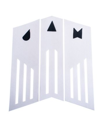 Grip para tablas de Surf Jam Traction Front Pad 3 piezas en color blanco