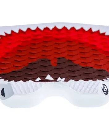 Grip Surf Jam Traction Shark Teeth Blanco-Rojo 1 Pieza