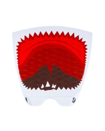 Grip Surf Jam Traction Shark Teeth Blanco-Rojo 1 Pieza