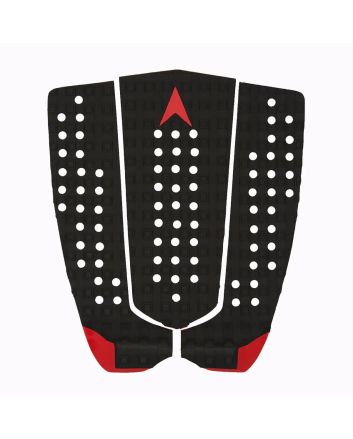 Grip para tabla de surf Astrodeck Flat and Fast No Arch Negro - Tail Pad 3 piezas