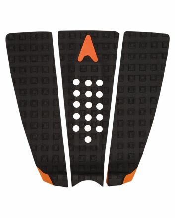 Grip para tabla de surf Astrodeck New Makua Rothman Built-In Arch negro y naranja - Tail Pad 3 piezas 