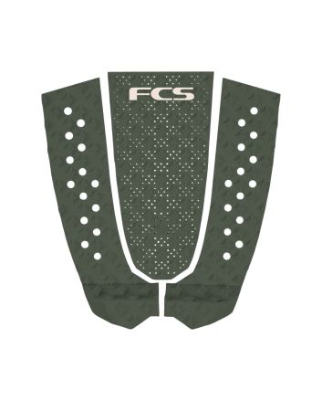 Grip para tabla de surf FCS T-3 Eco Tail Pad Alpine verde alpino