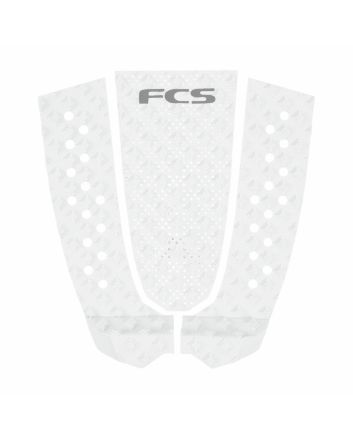 Grip para tabla de surf FCS T-3 Eco Tail Pad White Cool Grey