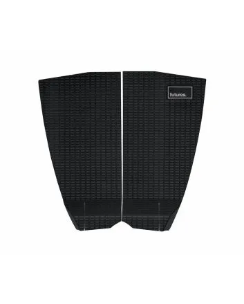 Grip de surf Futures Wildcat negro – tail pad 2 piezas sin arco 