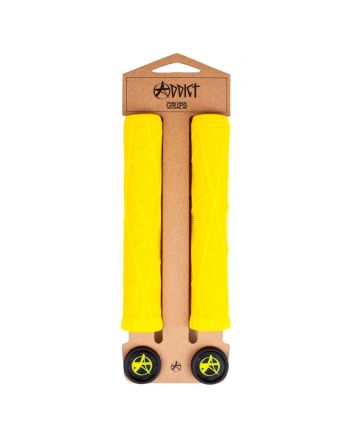 Puños para patinete Addict Scootering OG Grips Amarillos 180mm