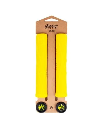 Puños para patinete Addict Scootering OG Grips Amarillos 180mm