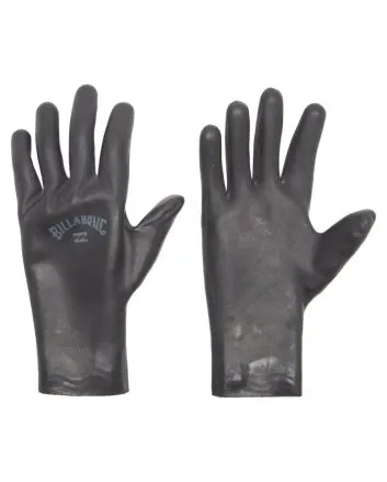 Guantes de Neopreno para surf Billabong 2mm Pro Dipped negros para hombre