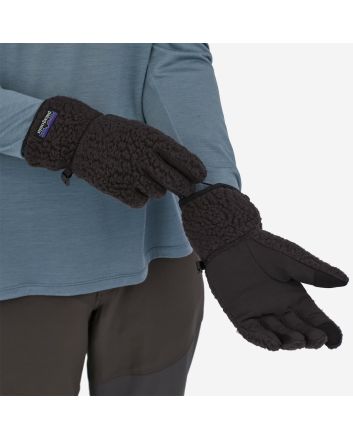 Guantes de forro polar Patagonia Retro Pile negros Unisex
