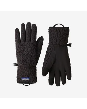 Guantes de forro polar Patagonia Retro Pile negros Unisex