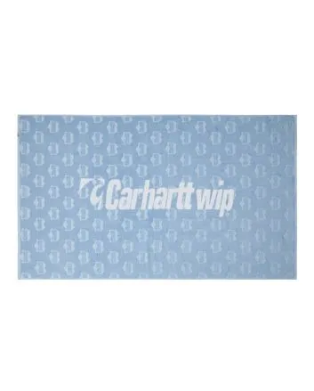 Toalla de deporte Carhartt WIP Heart Train Sport Towel Big Azul y Blanca Unisex
