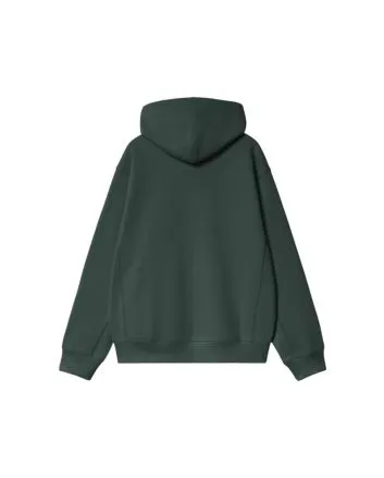 Sudadera Carhartt WIP Hooded American Script Jacket Kale Green para hombre