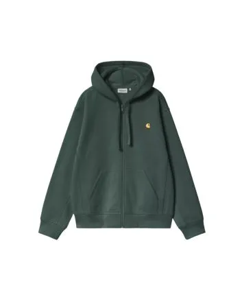 Sudadera Carhartt WIP Hooded American Script Jacket Kale Green para hombre