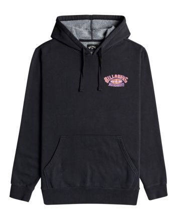 Sudadera con capucha Billabong Born in 73 negra para hombre 