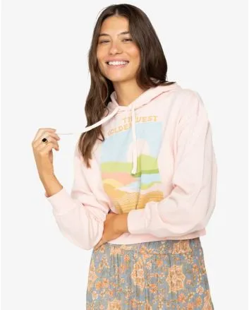 Mujer con Sudadera de capucha Billabong New Age Rosa