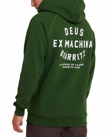 Hombre con Sudadera de capucha Deus Biarritz Address Verde 