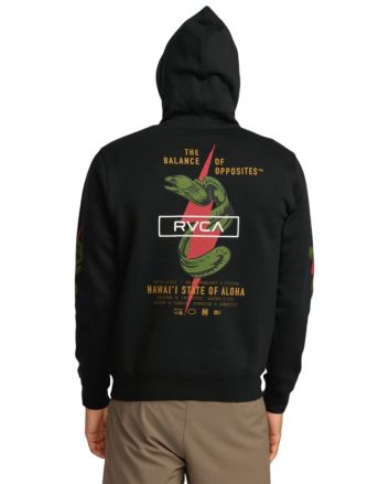 Hombre con Sudadera con capucha RVCA Shock Squad Negra