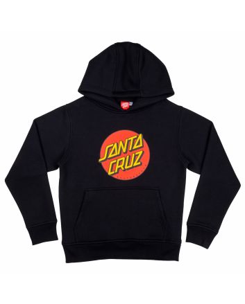 Sudadera con capucha Santa Cruz Youth Classic Dot negra para niño