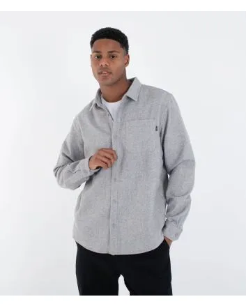 Hombre con camisa de franela Hurley Axe Flannel Gris