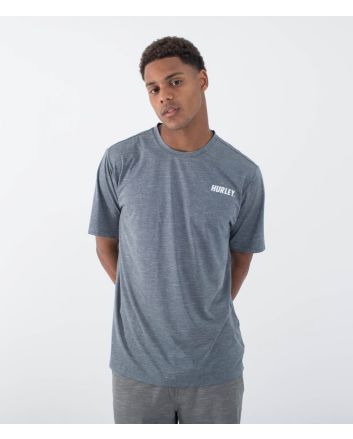 Top deportivo de manga corta Hurley H2O Dri Outback Armored Navy