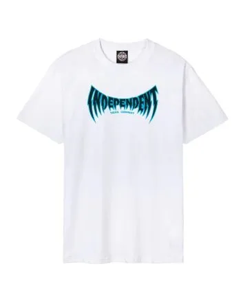 Camiseta de manga corta Independent Voltage Span Blanca para hombre