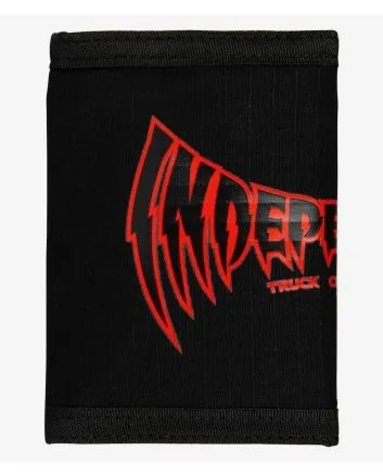 Cartera con cierre de velcro Independent Voltage Span negra para hombre