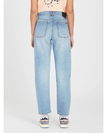 Pantalón Vaquero de talle alto Volcom Daddio azul vintage para mujer 