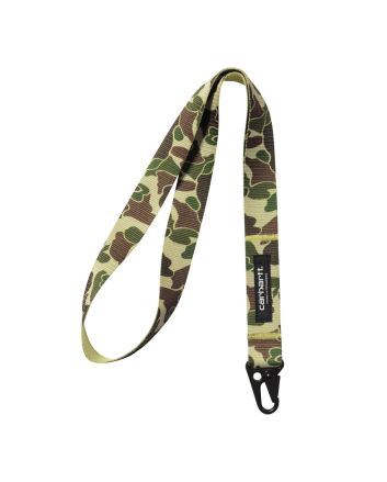Cordón para colgar las llaves Carhartt WIP Jude Keychain Camo Duck Jacquard Verde