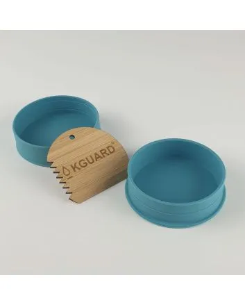 Caja de silicona KGUARD WaxBox para parafina en color turquesa