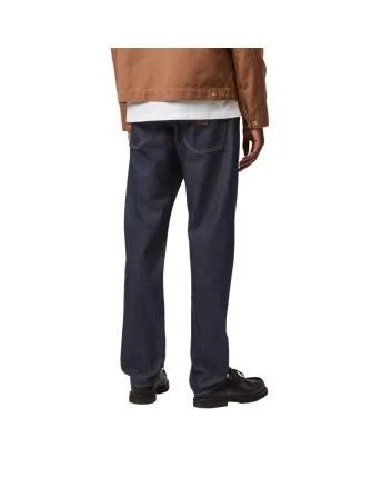 Hombre con Pantalones Vaqueros de corte ajustado regular Carhartt WIP Klondike azul lavado (One Wash)