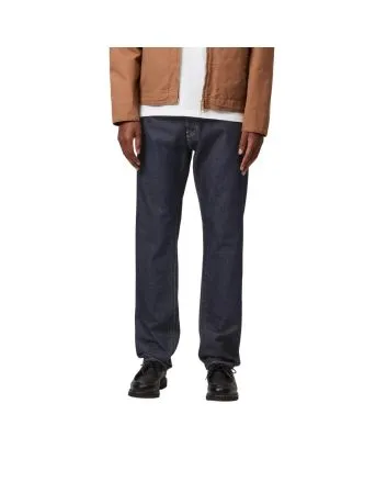Hombre con Pantalones Vaqueros de corte ajustado regular Carhartt WIP Klondike azul lavado (One Wash)