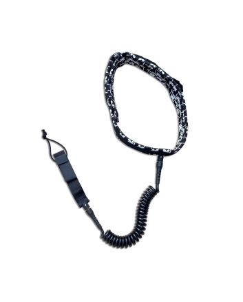 Invento para Foil Wing Foil o Race SUP de cintura Radz Hawaii Leash Coil Waist 7' 7mm Negro y Blanco