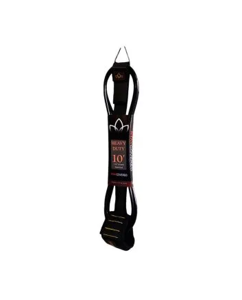 Invento para longboard o tabla de SUP Stay Covered Heavy Duty Hand Tied Leash 10' Negro