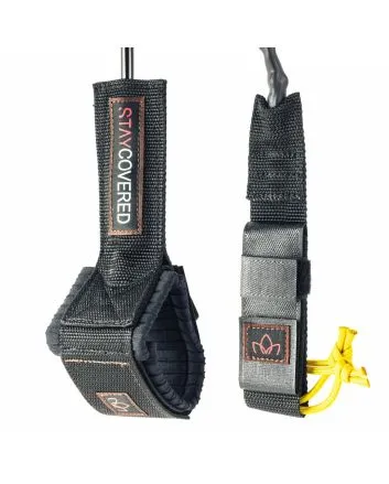 Invento de Surf para olas grandes Stay Covered XXL Big Wave Surf Leash 10' Negro 