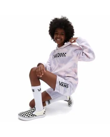 Niña con Pantalón corto Vans Water Wash lavanda 