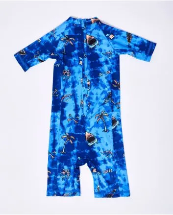 Traje de primavera con protección UV UPF 50+ Rip Curl Savages Azul para niños de 0 a 6 años