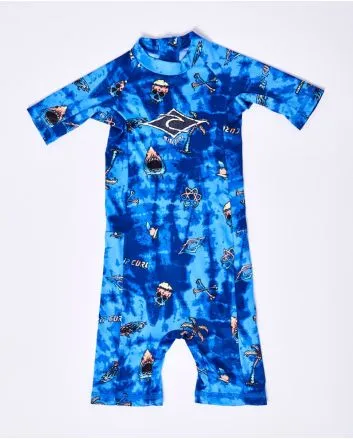 Traje de primavera con protección UV UPF 50+ Rip Curl Savages Azul para niños de 0 a 6 años