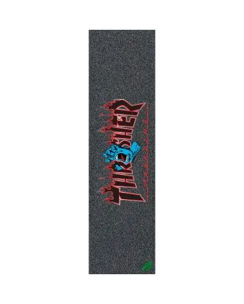 Lija para Skate Mob Grip Thrasher Santa Cruz Screaming Flame Logo Griptape 11in x 33in