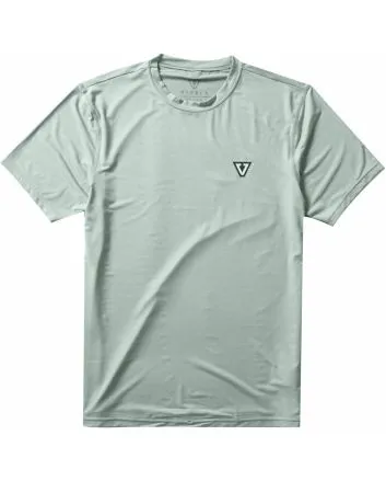 Camiseta de protección solar Vissla Twisted Eco Rashguard verde para hombre