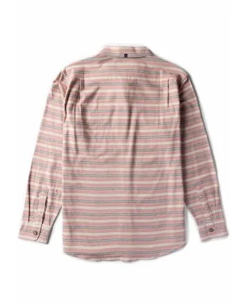 Camisa de franela Vissla Central Coast Eco LS Flannel Rosa para hombre