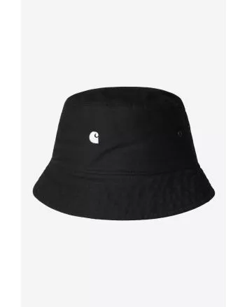 Carhartt WIP, gorro de pescador Madison Logo negro con logo blanco