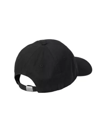 Gorra Carhartt WIP Madison Logo Negra con logo bordado en blanco Unisex