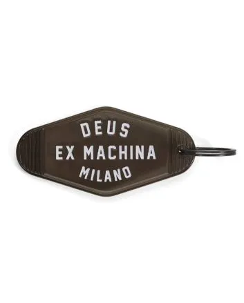 Llavero de plástico Deus Ex Machina Milano Key Tag Negro