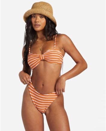 Mujer con Mini Braguita de Bikini Billabong Tides Terry Hike Multicolor 