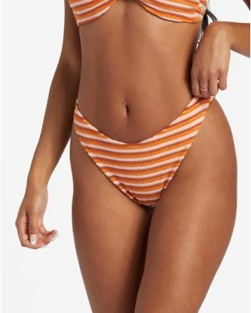 Mujer con Mini Braguita de Bikini Billabong Tides Terry Hike Multicolor 