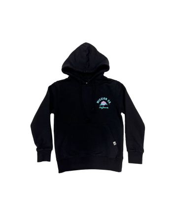 Sudadera con capucha Mission Youth Basic Logo Lettering Hell Negra para niño/a 8 a 16 años