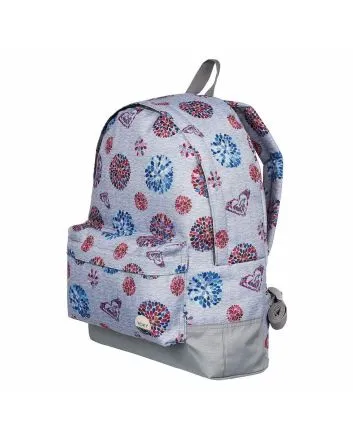 Mochila pequeña Roxy Sugar Baby gris para mujer 16 Litros
