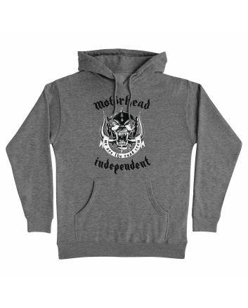 Sudadera con capucha Independent x Motörhead Warpig gris – gráfico Warpig delantero