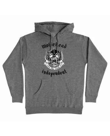 Sudadera con capucha Independent x Motörhead Warpig gris – gráfico Warpig delantero