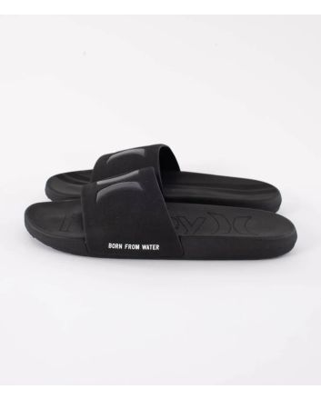 Chanclas Hurley Magu Slide negras para hombre