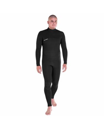 Hombre con Traje de Neopreno Volcom Modulator 4/3mm con cremallera en la espalda negro
